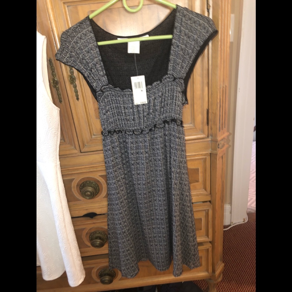 Max Studio size Medium Black and White dress